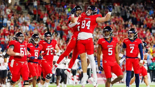 Football - Jacob Jenkins celebrating TD against Jax State in 2024