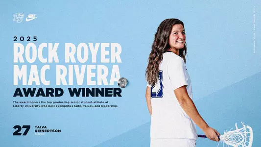 Athletics - 2025 Rock Royer Mac Rivera Award Winner Graphic - Taiva Reinertson