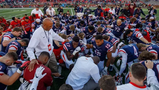 Football - Ed Gomes Prays with Football Team Following Game in 2018