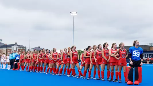 Liberty University’s Field Hockey team faces Temple University at Liberty University’s Field Hockey Stadium on October 4th, 2024. (Photo by Ryan Anderson)