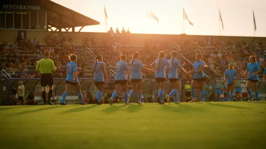 Team Celebration at sunset