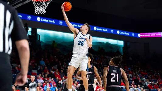 Men's Basketball Recap Photo Zach Cleveland vs. New Mexico State Jan. 15, 2026