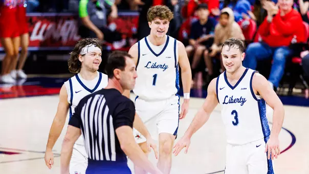 Liberty men’s basketball team takes on UTEP in Liberty Arena on January 17th, 2026. (Photo by: Matt Reynolds)