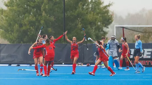 Field Hockey Team Celebration Recap Photo vs. North Carolina Oct. 11, 2026
