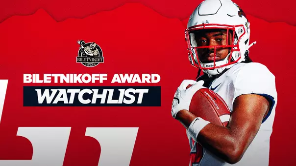 2026 Biletnikoff Award Watch List Graphic for Liberty wide receiver Makai Jackson