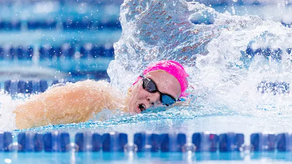 Swimming & Diving Riley Leach Swim versus Rutgers 2026