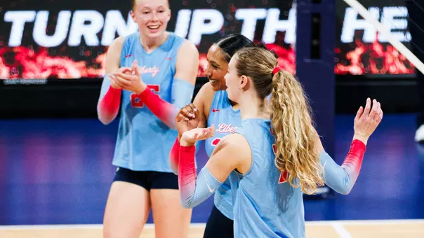 Volleyball Celebration versus Sam Houston