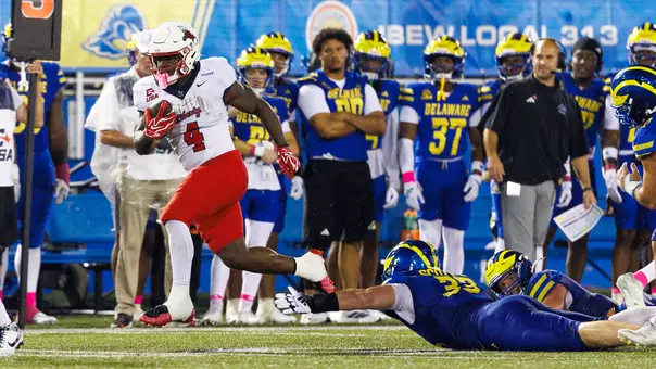 Liberty University’s Football team takes on the University of Delaware Blue Hens at Delaware Stadium on October 2, 2026. (Photo by: Matt Reynolds)