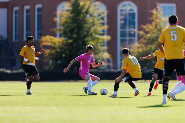 Liberty University Men’s Soccer Plays VMI at Osborne Stadium on October 30, 2026. (Photo by Ethan Smith)