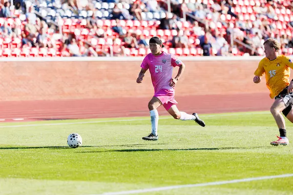 Liberty University Men’s Soccer Plays VMI at Osborne Stadium on October 30, 2026. (Photo by Ethan Smith)