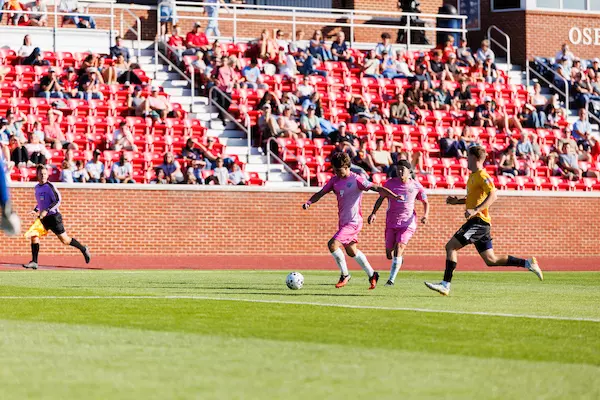 Liberty University Men’s Soccer Plays VMI at Osborne Stadium on October 30, 2026. (Photo by Ethan Smith)