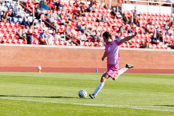 Liberty University Men’s Soccer Plays VMI at Osborne Stadium on October 30, 2026. (Photo by Ethan Smith)