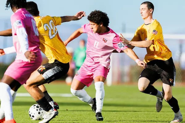 Liberty University Men’s Soccer Plays VMI at Osborne Stadium on October 30, 2026. (Photo by Ethan Smith)