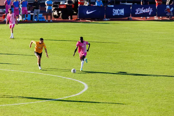 Liberty University Men’s Soccer Plays VMI at Osborne Stadium on October 30, 2026. (Photo by Ethan Smith)