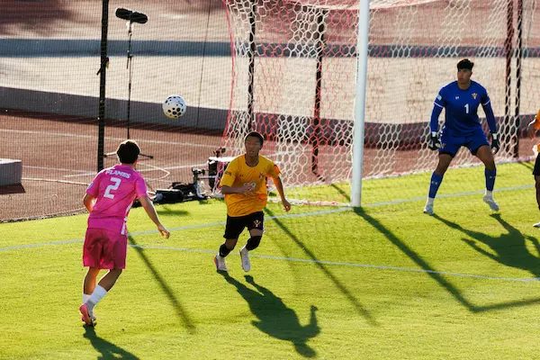Liberty University Men’s Soccer Plays VMI at Osborne Stadium on October 30, 2026. (Photo by Ethan Smith)