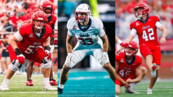 Football - CUSA Players of the Week (10-05-26) - Conference USA named offensive lineman Alex Birchmeier as CUSA Offensive Lineman of the Week, linebacker Aidan Vaughan was named the CUSA Defensive Player of the Week and kicker Chase Reeves was named the CUSA Special Teams Player of the Week.