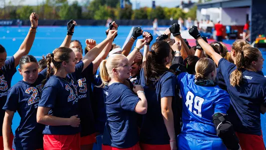 Field Hockey Team Huddle Preview Photo vs. Georgetown and North Carolina Oct. 7, 2026