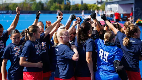 Field Hockey Team Huddle Preview Photo vs. Georgetown and North Carolina Oct. 7, 2026