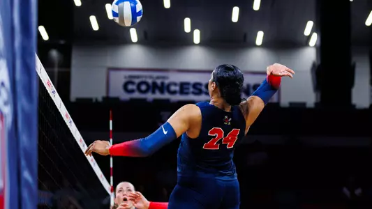 Volleyball Layla Collins Spike versus New Mexico State 2026