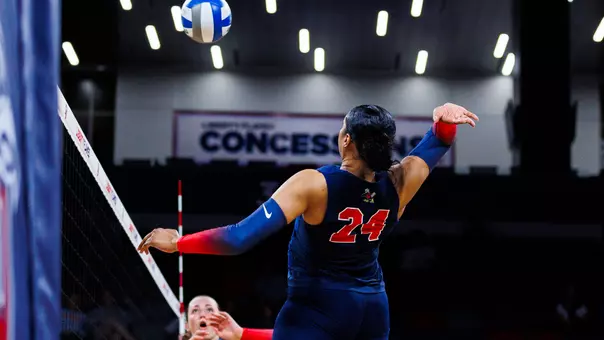 Volleyball Layla Collins Spike versus New Mexico State 2026