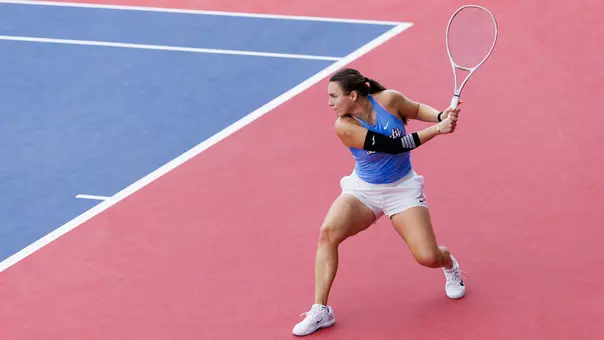 WTEN Radulova hits a groundstroke