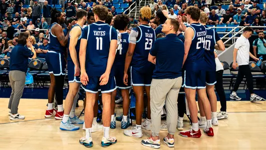 Men's Basketball Recap Photo Team Huddle NIT Second Round at Nevada March 21, 2026