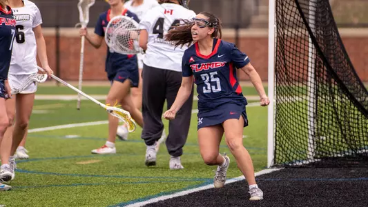WLAX Nesci Celebrates a Goal