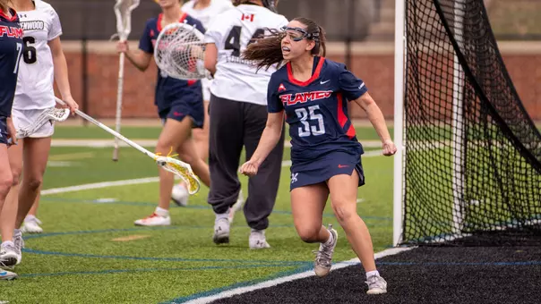 WLAX Nesci Celebrates a Goal