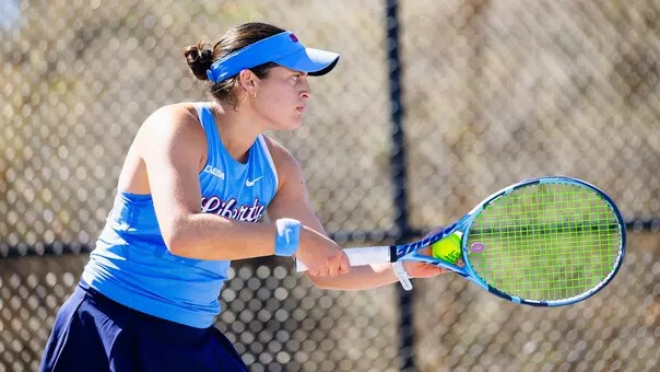 WTEN Lemus Prepares for a serve