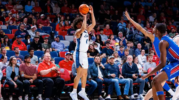 Men's Basketball Recap Photo Brett Decker Jr. vs. Louisiana Tech March 5, 2026