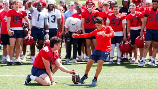 Football - 2026 Spring Showcase - Kid Kicks Field Goal to Win Tickets