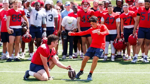 Football - 2026 Spring Showcase - Kid Kicks Field Goal to Win Tickets