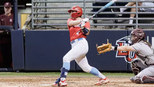 Liberty Flames Softball faces the Virginia Tech in the Liberty Softball Stadium on April 15, 2026. (Photo by Dawn Baker)