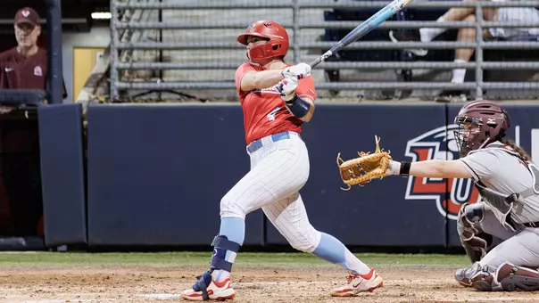 Liberty Flames Softball faces the Virginia Tech in the Liberty Softball Stadium on April 15, 2026. (Photo by Dawn Baker)