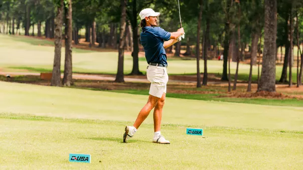 Men's Golfer Silas Haarer at Day 1 of the 2026 CUSA Men's Golf Championship (04-27-26)