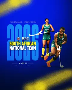 Field Hockey Paris-Gail Isaacs & Ntospa Mokoena 2026 South African National Team Announcement Graphic May 20, 2026