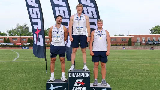 2026 CUSA Men's Discus Podium Sweep