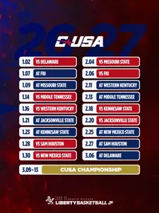 Men's Basketball 2026-27 CUSA Schedule Release Graphic July 9, 2026