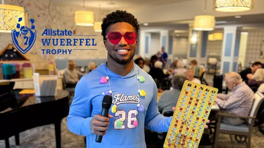Liberty football player Jaylin Belford has been named to the 2026 Allstate Wuerffel Trophy Watch List