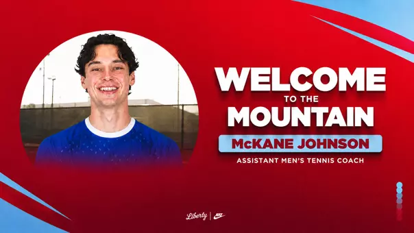 Men's Tennis McKane Johnson Assistant Coach announcement Graphic