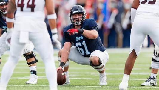 Liberty football player Aaron Fenimore playing against Missouri State on November 08, 2025.