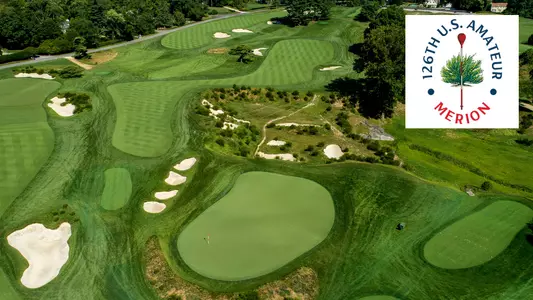 Men's Golf - 2026 U.S. Amateur Preview story photo (photo of 16th hold at Merion Golf Club in Ardmore, Pa.)