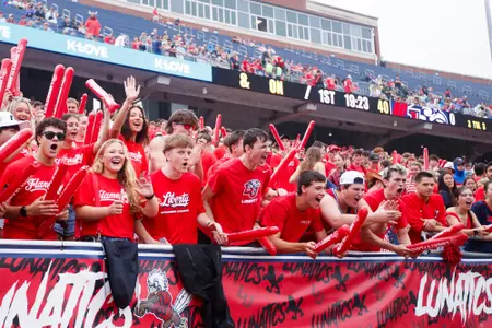 Liberty Football Student section photographed at Williams Stadium September 12, 2026. (Photo by: Camden Desmarais)