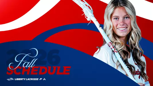 Women's Lacrosse 2026 Fall Schedule Graphic featuring Hattie Messick