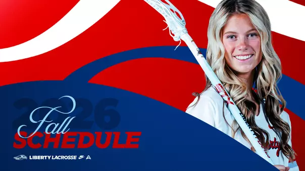 Women's Lacrosse 2026 Fall Schedule Graphic featuring Hattie Messick