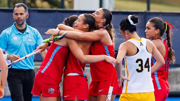 Field Hockey Recap Photo Team Celebration vs. Appalachian State Sept. 20, 2026