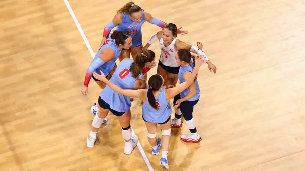 Volleyball Celebration Huddle Versus Middle Tennessee 2026