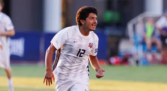 Men's Soccer - Jayden Ramos Celebrates Goal vs. Furman