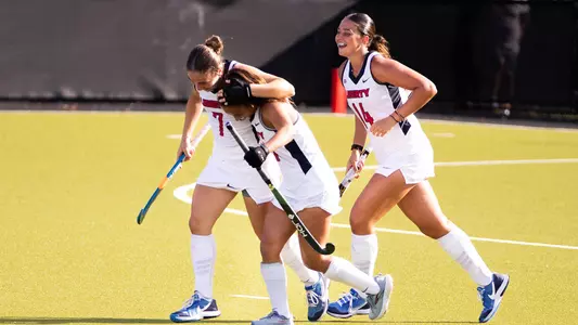Field Hockey Recap Photo Clarisa Iudicello Goal Celebration at Saint Joseph's Sept. 4, 2026