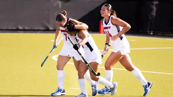 Field Hockey Recap Photo Clarisa Iudicello Goal Celebration at Saint Joseph's Sept. 4, 2026